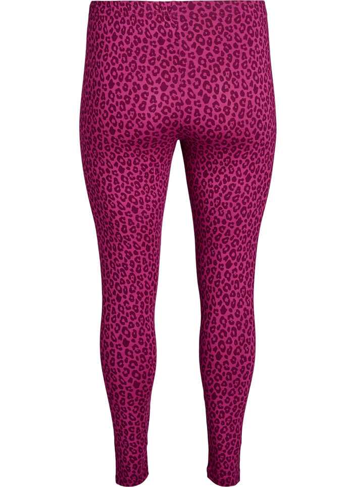Enkellange leggings in viscose stof, Roze, Packshot image number 1