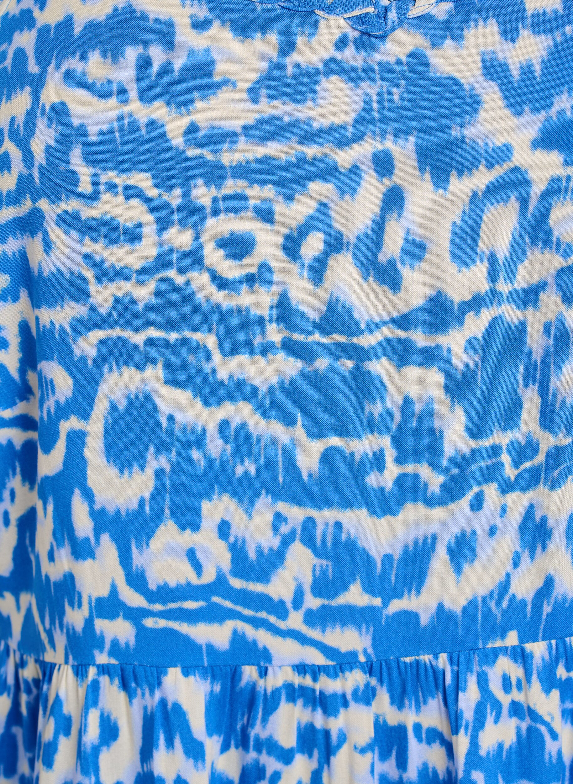 ZizziMidi-jurk met bandjes en gesmokte rug, Blauw, Packshot image number 2