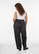 Kiana straight-fit jeans met hoge taille, Zwart, Model image number 1