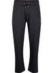 Joggingbroek met zakken en hoge taille, Zwart, Packshot image number 0