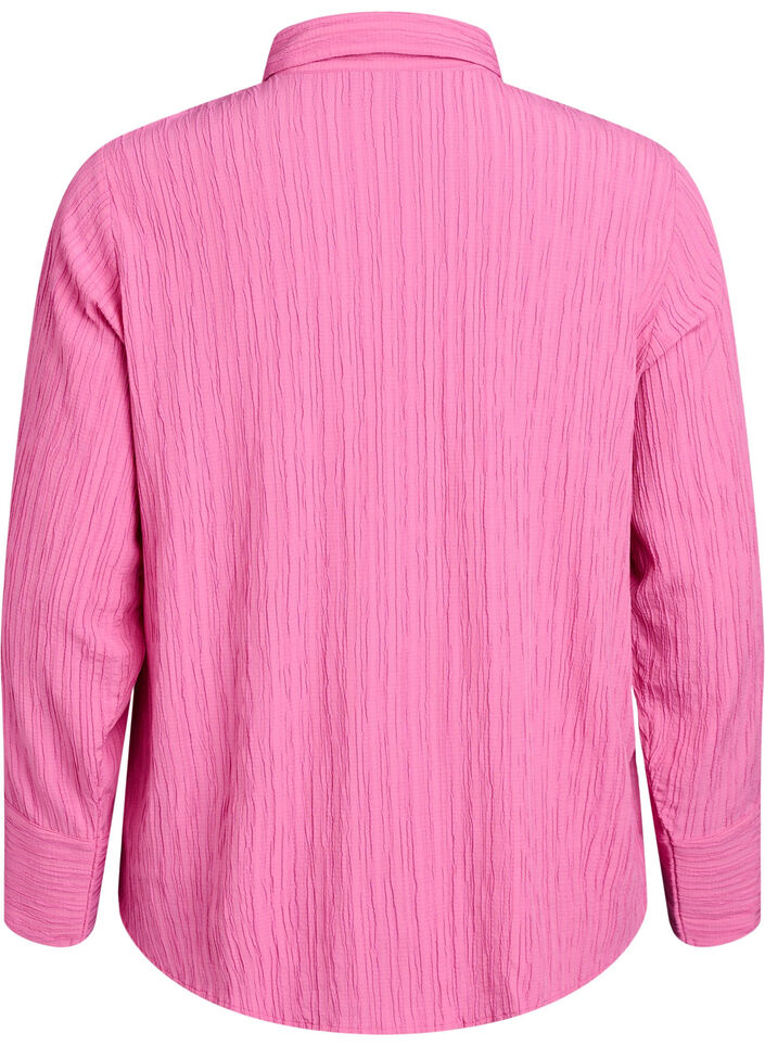 FLASH - Shirt met textuur, Roze, Packshot image number 1