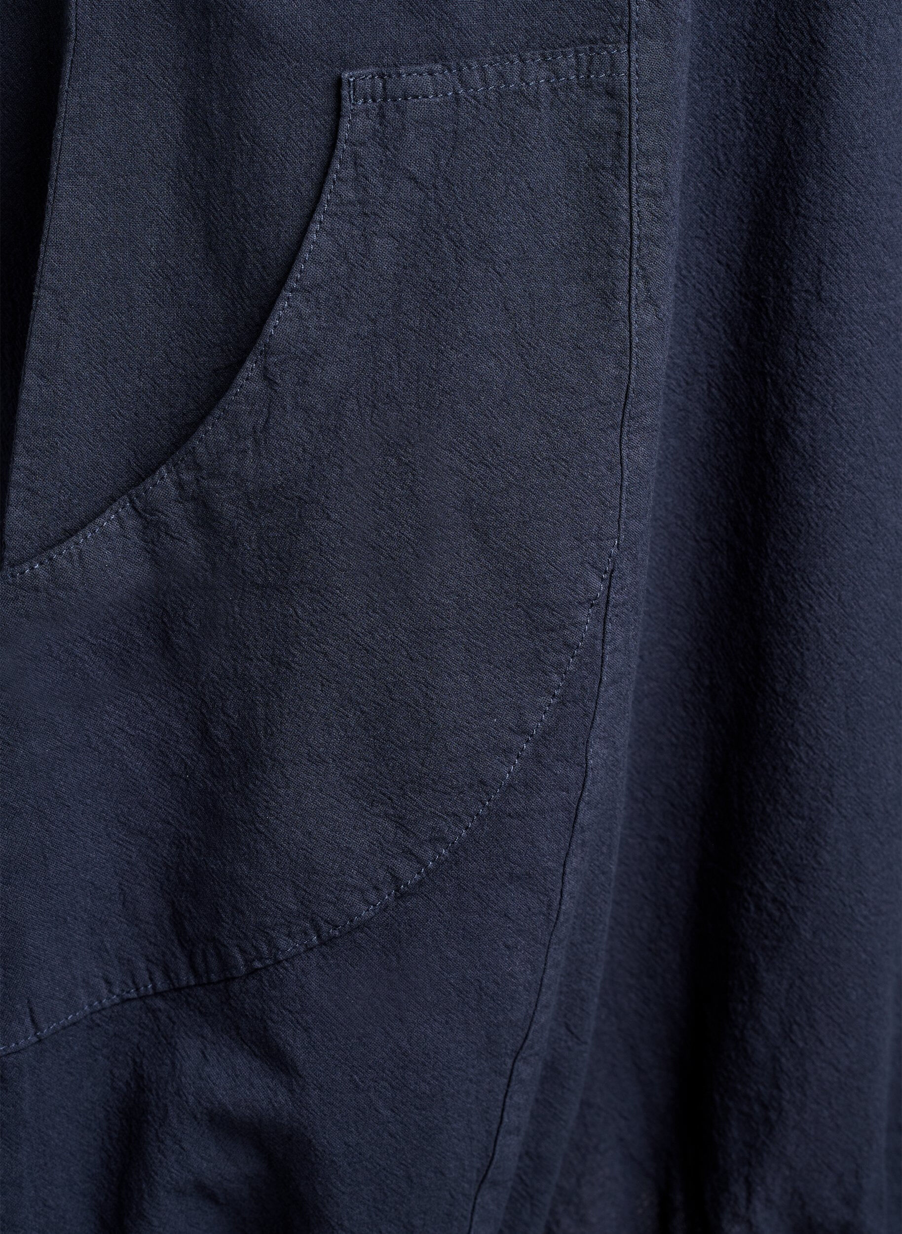 ZizziKatoenen jurk met korte mouwen, Blauw, Packshot image number 3