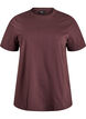 Basic katoenen T-shirt met ronde hals, Bruin, Packshot image number 0