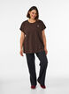 Effen gekleurd trainingsshirt, Bruin, Model image number 1