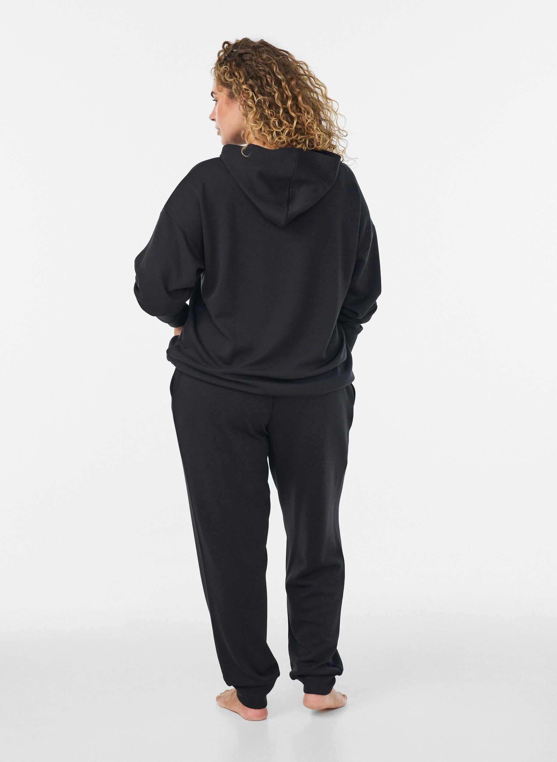 ZizziJersey hoodie, Zwart, Model image number 2