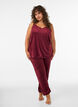 Losse velourbroek, Rood, Model image number 1