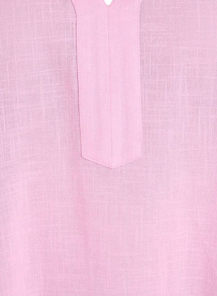 Katoenen tuniek met V-hals, Roze, Packshot image number 2