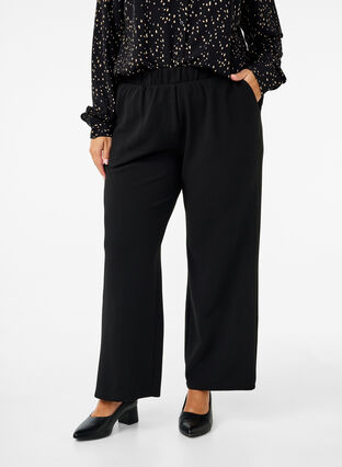 ZizziLosse broek met zakken, Zwart, Model image number 3