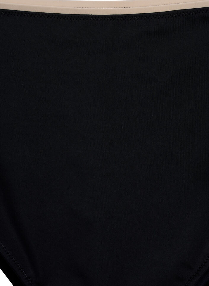 Tai bikinibroek met hoge taille, Black, Packshot