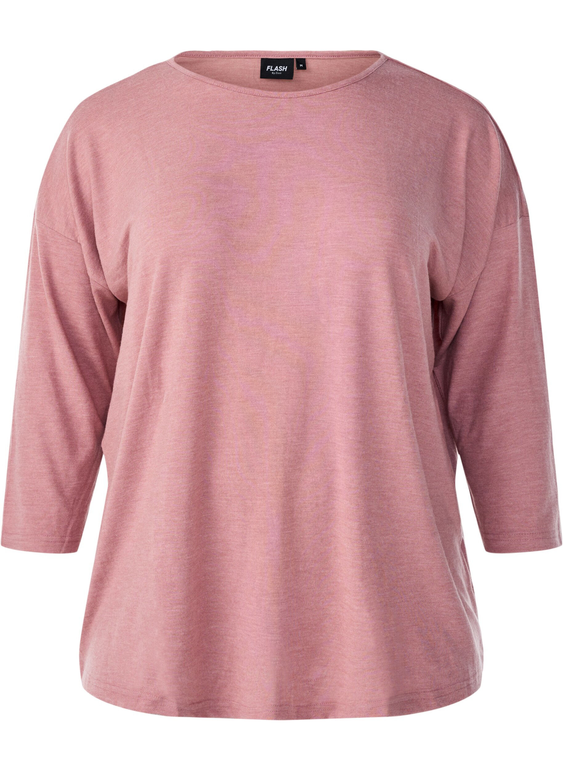 ZizziJersey blouse met 3/4 mouwen, Rood, Packshot image number 0