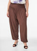Pantalon sarouel ample, Marron, Model image number 2
