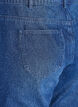 Straight-fit jeans met rhinestones en een hoge taille, Blauw, Packshot image number 3