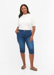 Slim fit capri jeans met zakken, Blauw, Model image number 0