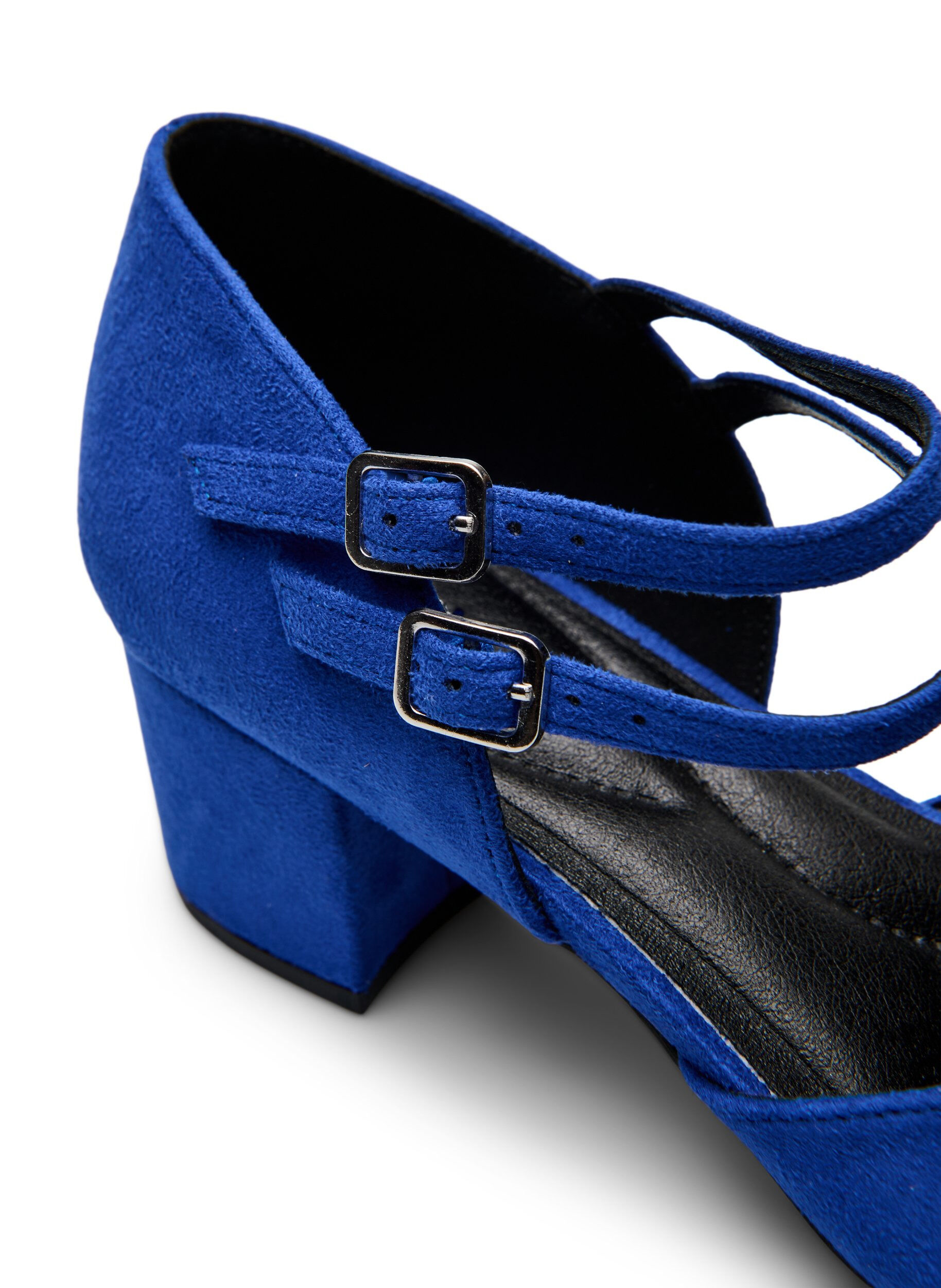 ZizziPumps met dubbele bandjes, Blauw, Packshot image number 3
