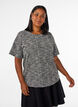 Geweven blouse met knoopdetail, Vanille, Model image number 0