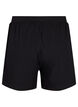 Losse pyjama shorts van katoenmix, Zwart, Packshot image number 1