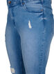 Amy jeans met super slim fit en ripped details, Blauw, Packshot image number 2