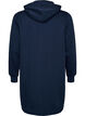 Lange hoodie met ritssluiting en zakken, Blauw, Packshot image number 1