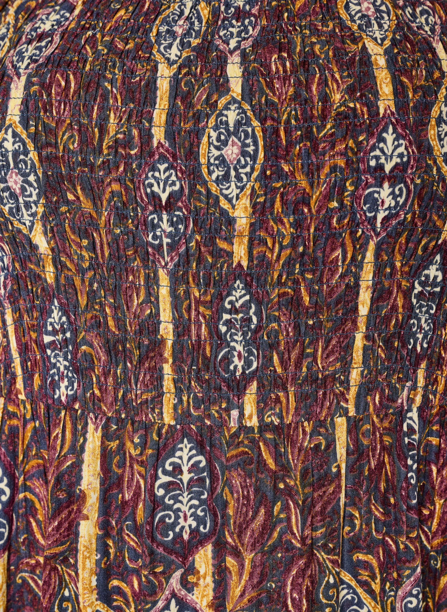 ZizziZomerjurk in viscose met paisley print, Paars, Packshot image number 2