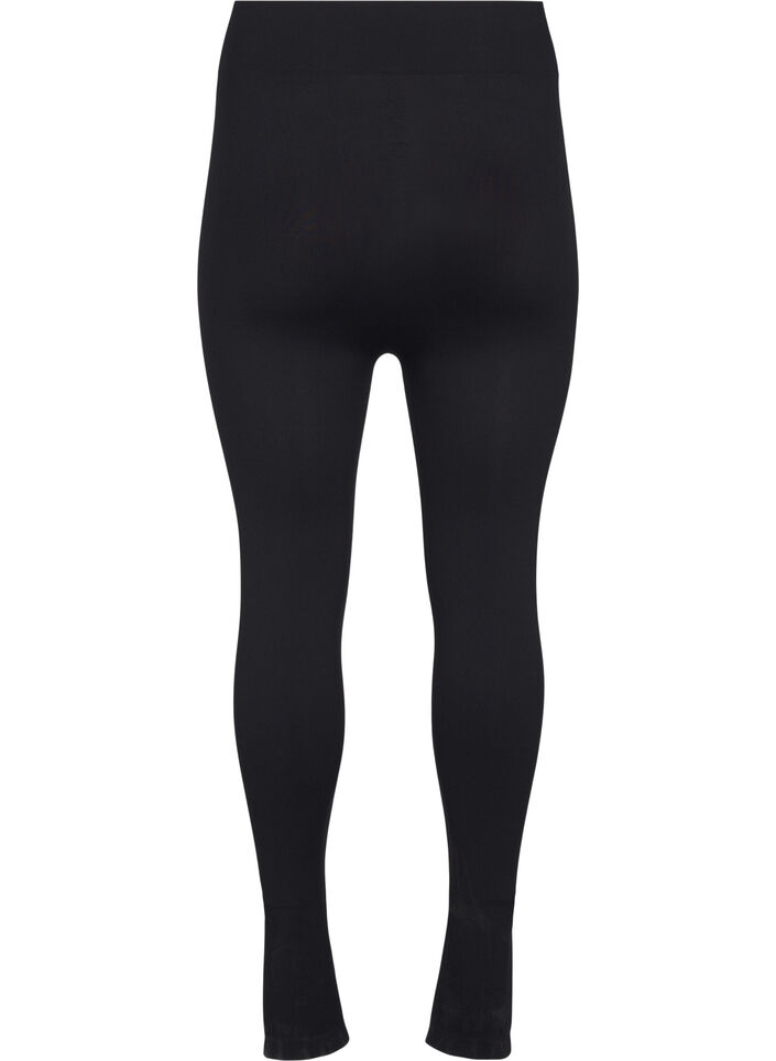 Naadloze basis legging, Zwart, Packshot image number 1