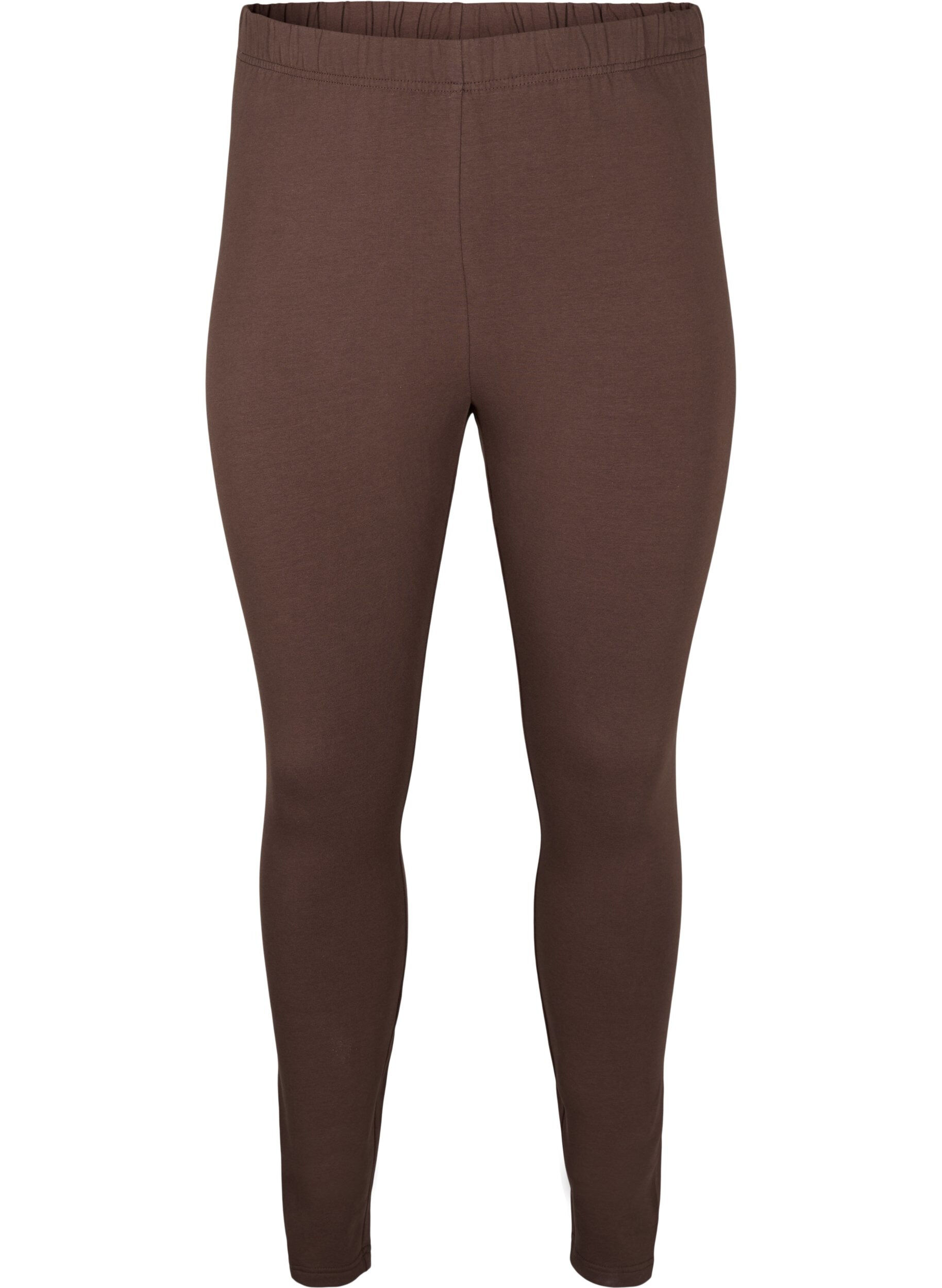 ZizziKatoenen legging met voering, Bruin, Packshot image number 0