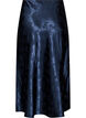 Satijnen rok met een tonale bloemenprint, Blauw, Packshot image number 1