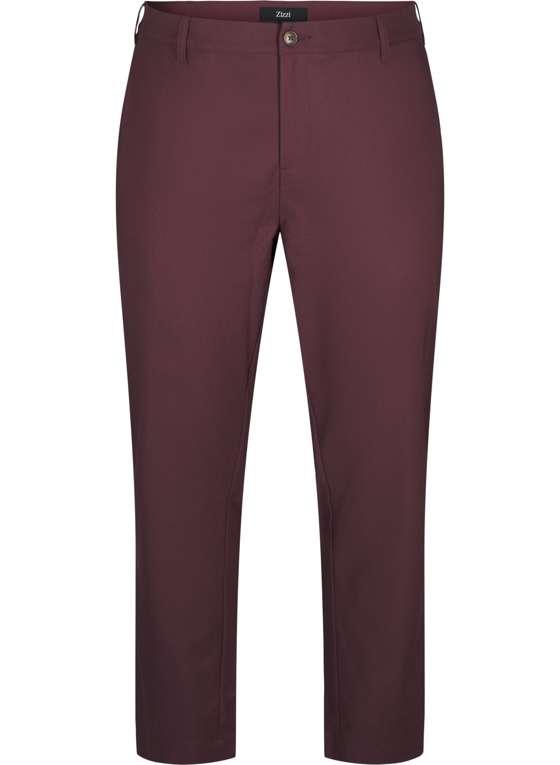 Broek met hoge taille en rechte pijpen