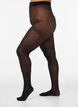 Panties met bloemenpatroon 30 denier, Zwart, Packshot image number 0