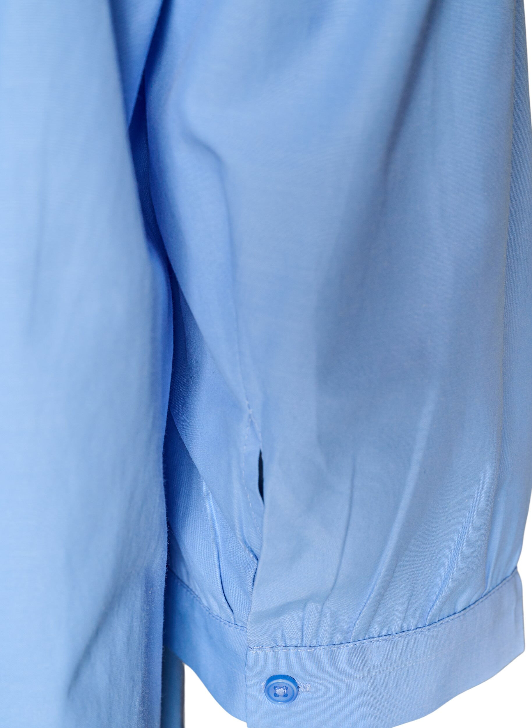 ZizziBlouse met smock en 3/4 mouwen, Blauw, Packshot image number 3