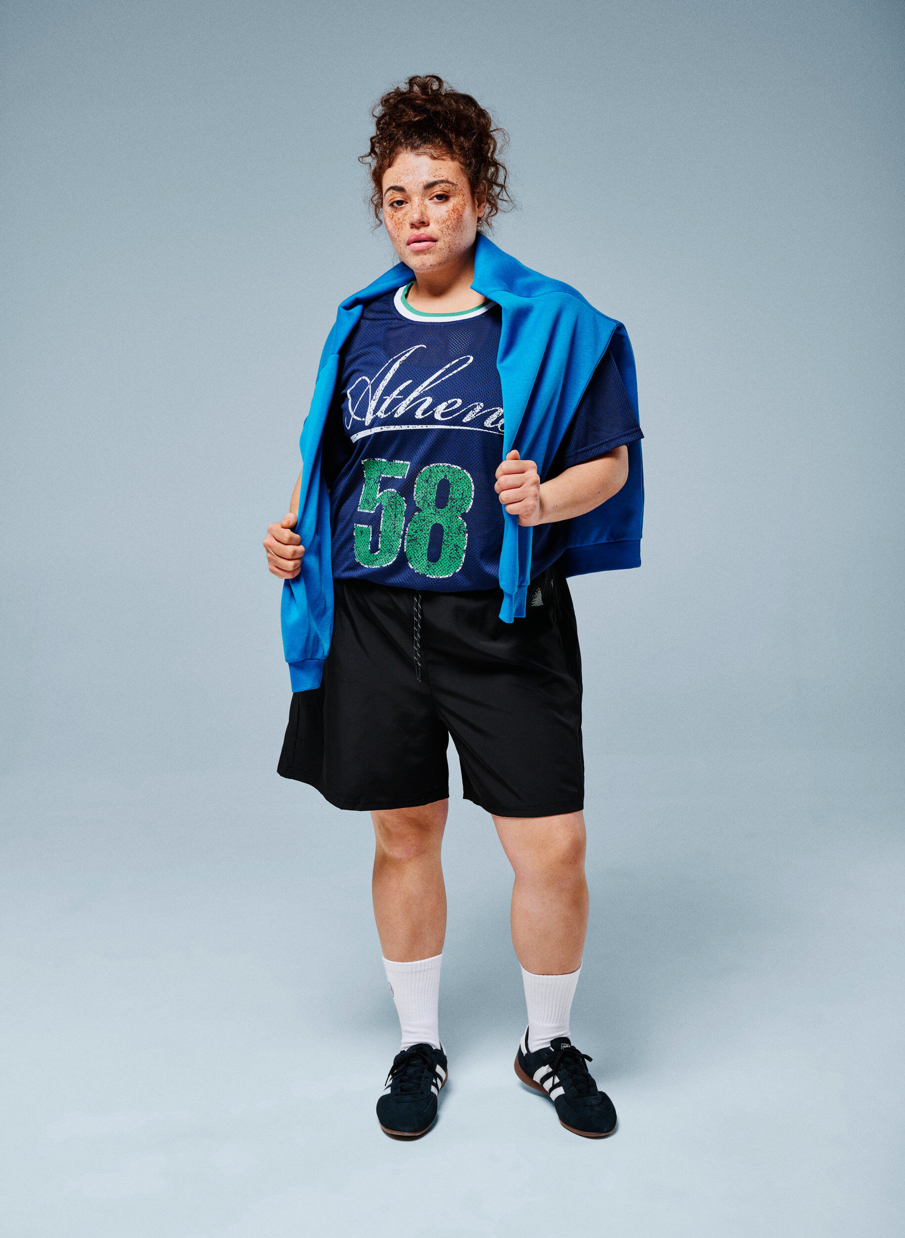 ZizziTrainingshort met binnenbroek en telefoonzakje, Zwart, Image image number 0