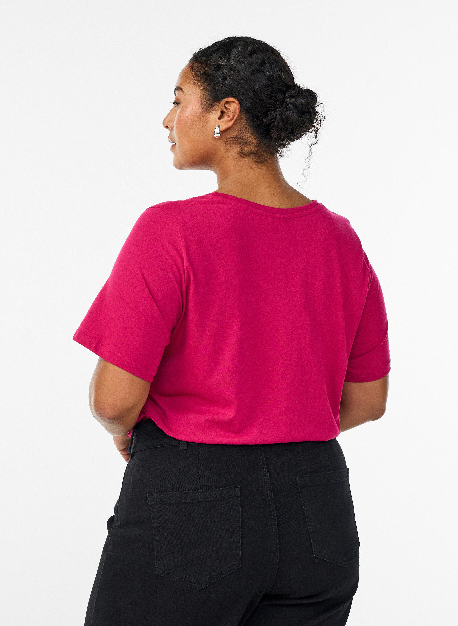 ZizziT-shirt met print, Rood, Model image number 2