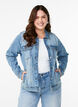 Denimjack met een klassieke snit, Blauw, Model image number 0