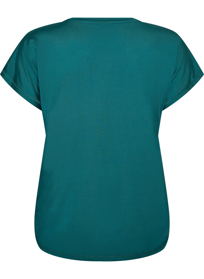 Effen gekleurd trainingsshirt, Groen, Packshot image number 1