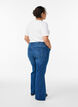 High-waist bootcut jeans, Blauw, Model image number 0