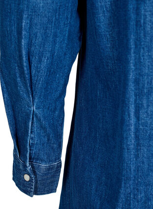 ZizziDenim jurk met knopen, Blue Denim, Packshot image number 3