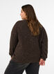 Cardigan met pailletten en knopen, Bruin, Model image number 2