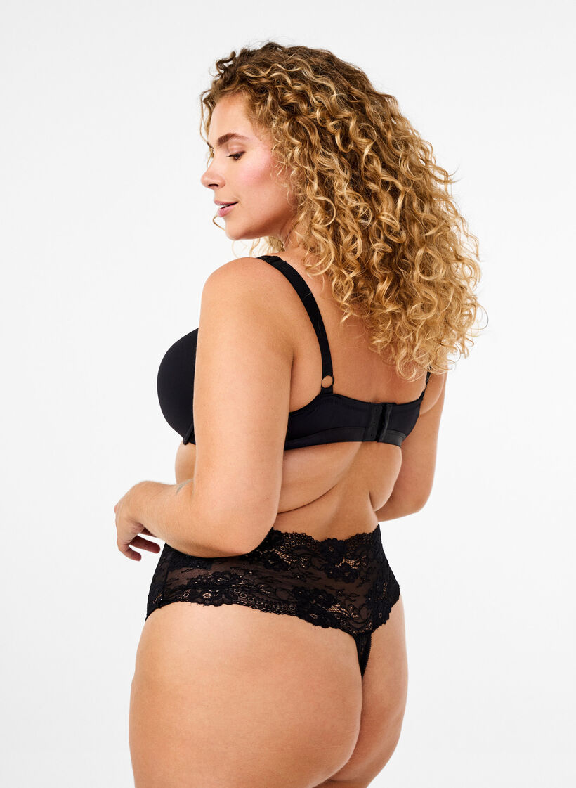 2-pack g-string onderbroeken, Zwart, Model image number 2