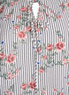 Blouse met bloemenprint en strikdetail, Zwart, Packshot image number 2