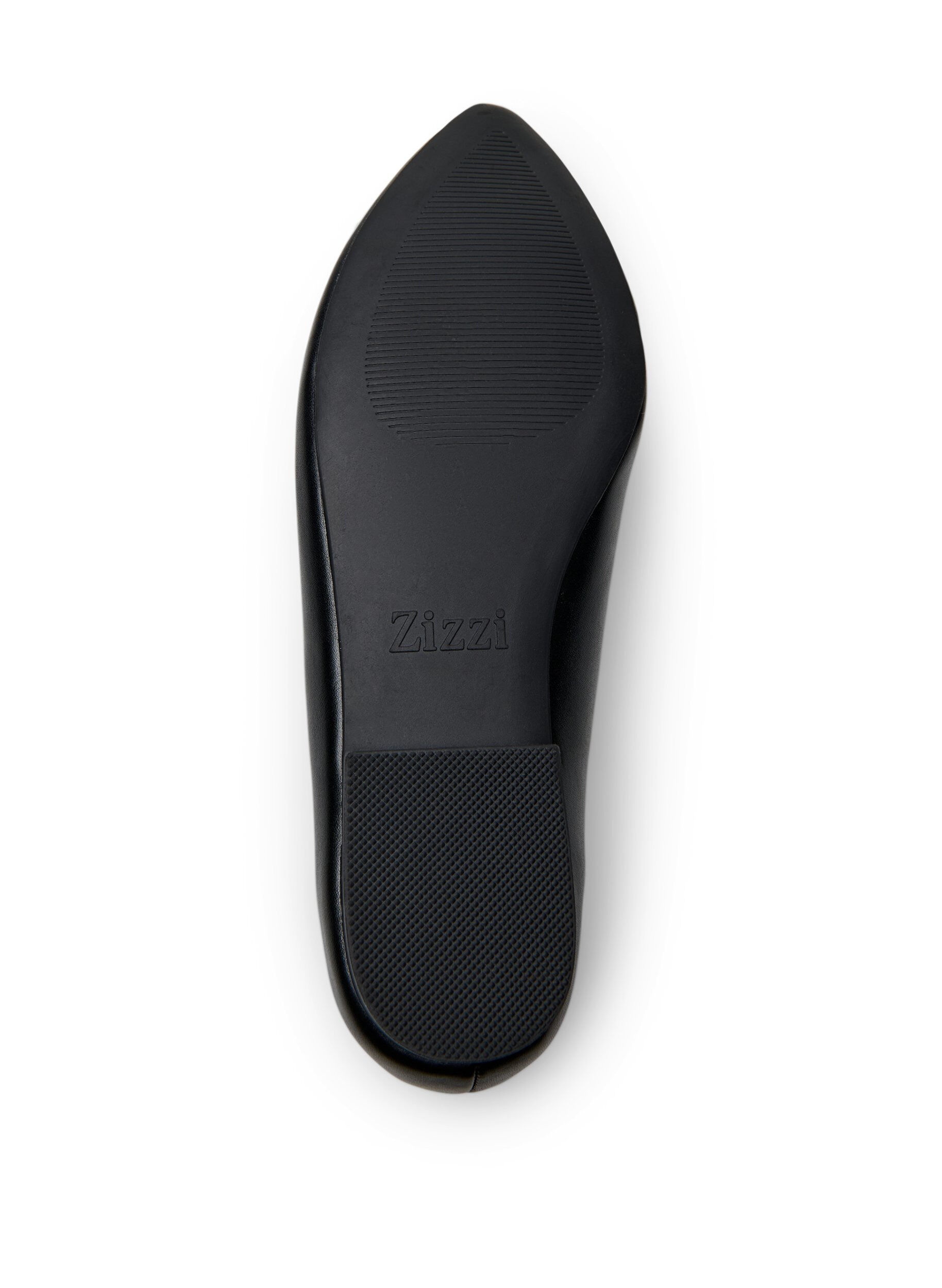 ZizziLarge - Ballerine avec n&oelig;ud et strass, Noir, Packshot image number 4