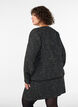 Jasje in boucl&eacute; met goudkleurige knopen, Zwart, Model image number 2