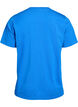 Basic katoenen T-shirt met ronde hals, Blauw, Packshot image number 1