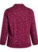 Katoenen pyjamashirt met borstzak, Donker Bordeaux, Packshot image number 1
