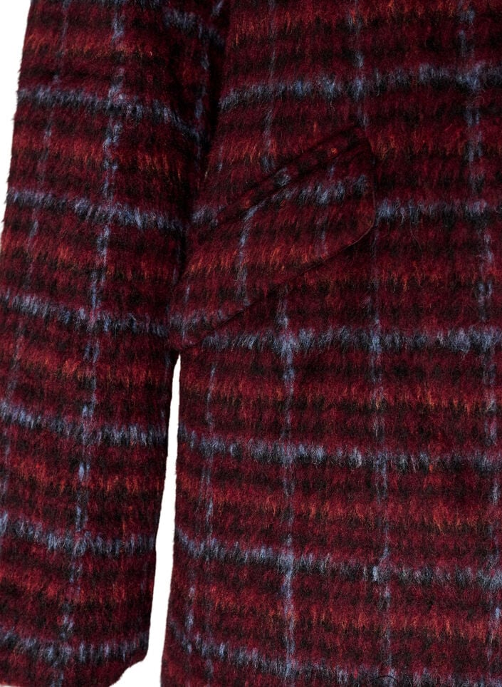 Geruit jasje met zakken, Rood, Packshot image number 3