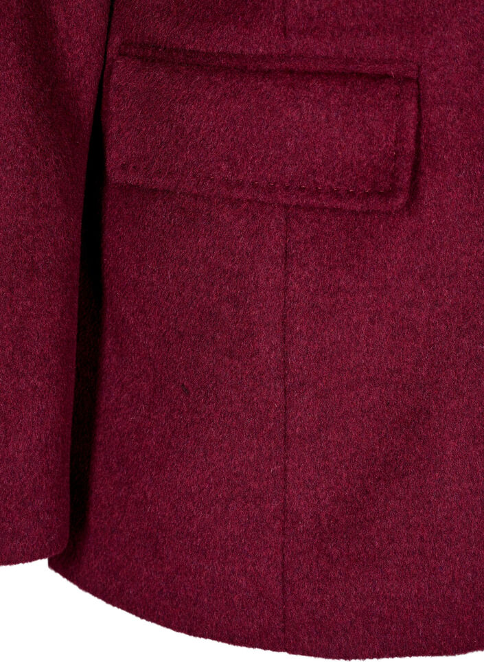 Blazer met een double-breasted sluiting en klassieke revers, Rood, Packshot image number 3