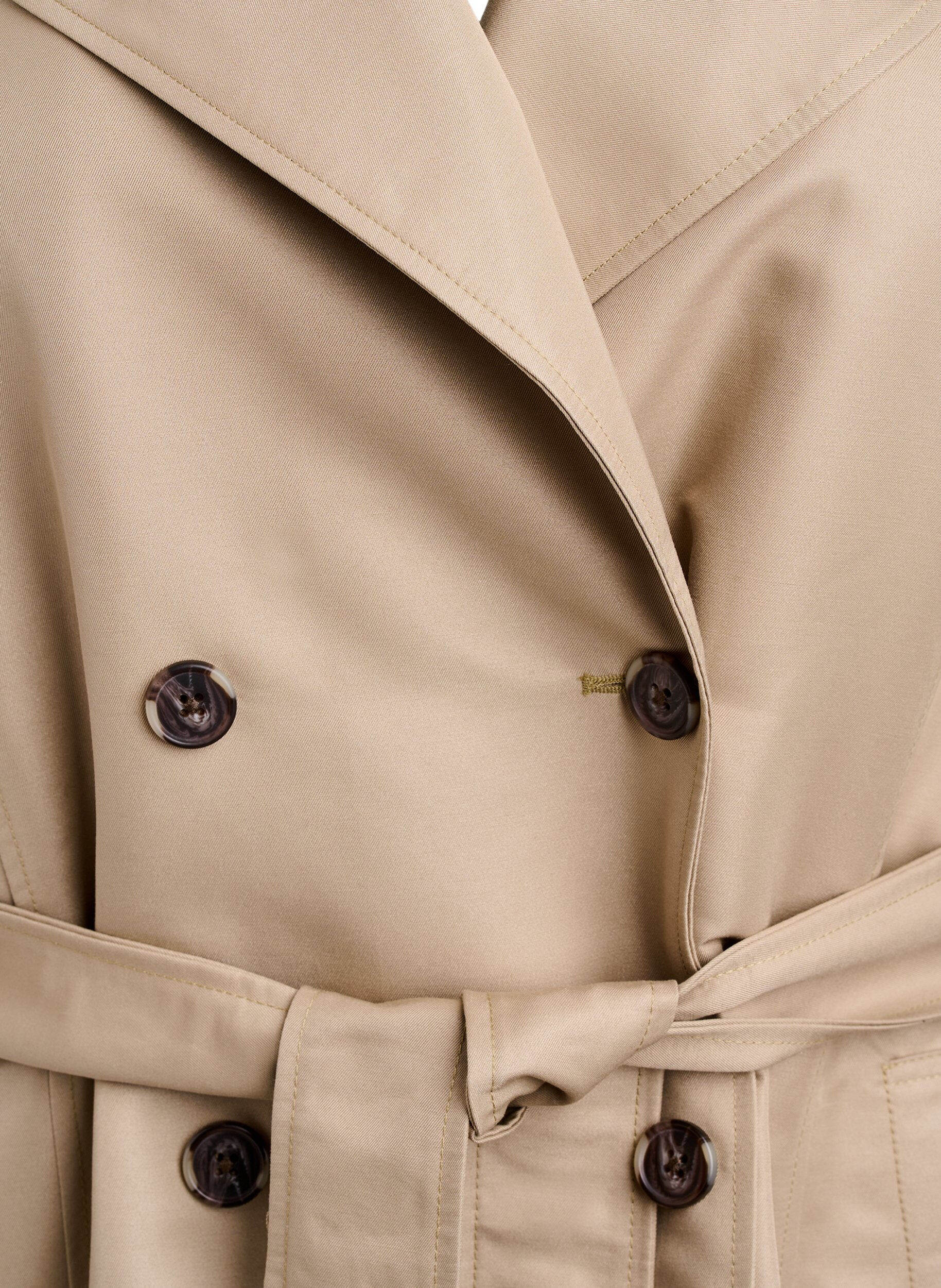 ZizziKorte trenchcoat met riem, Beige, Packshot image number 2