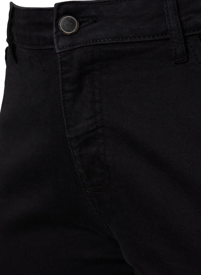 Ellen bootcut jeans met hoge taille, Zwart, Packshot image number 2