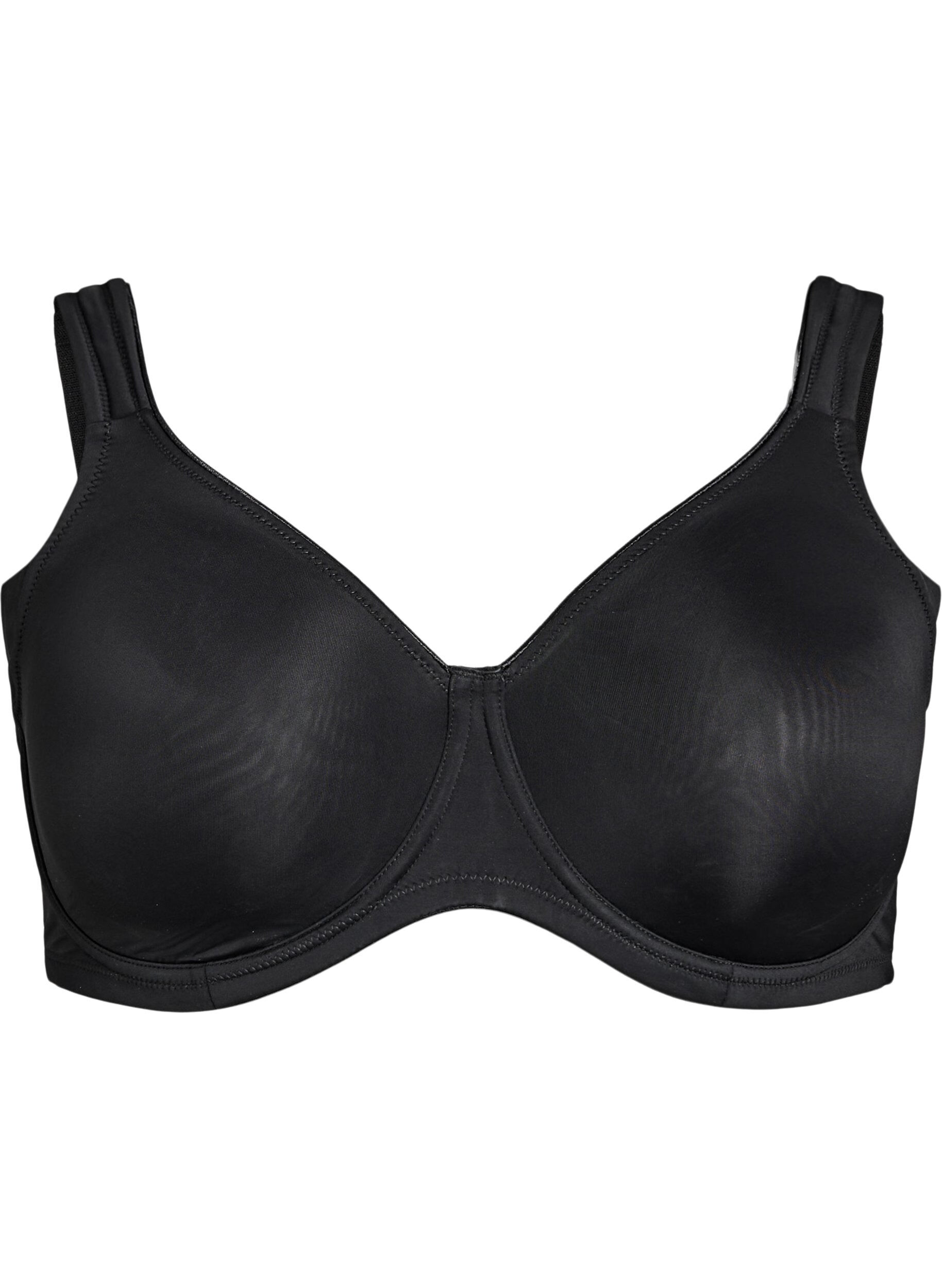 ZizziComfort beha met beugel en voorgevormde cups, Zwart, Packshot image number 0