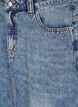 Denim maxi rok met een voorsplit, Blauw, Packshot image number 2