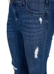 Superslanke Amy jeans met slijtagedetails, Blue Denim, Packshot image number 2