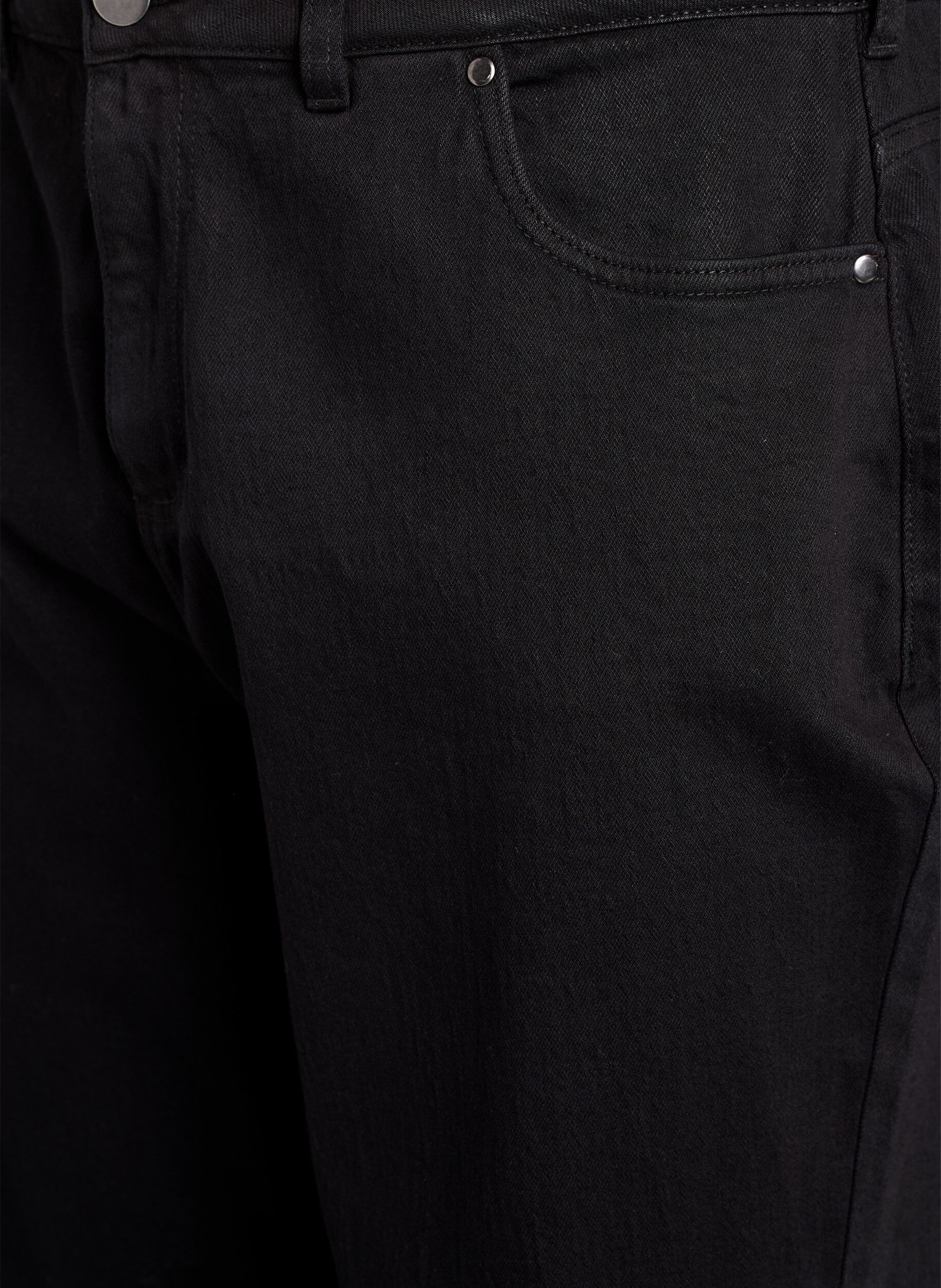 ZizziLosse jeans met gekorte lengte, Zwart, Packshot image number 2